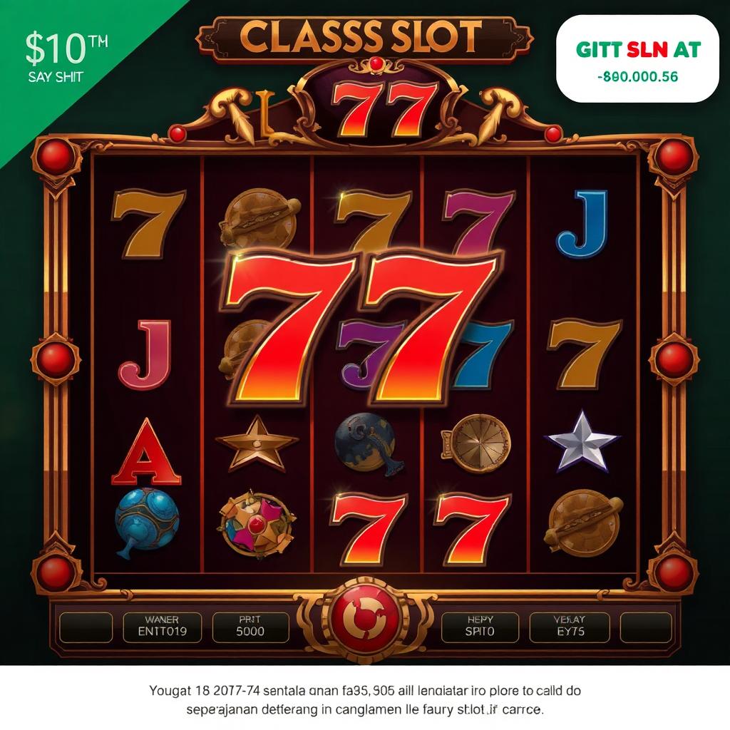 Classic Slot 777: Simbol Kejayaan Mesin Slot Sepanjang Masa